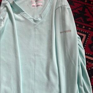 Columbia Light Blue Long Sleeve Tee